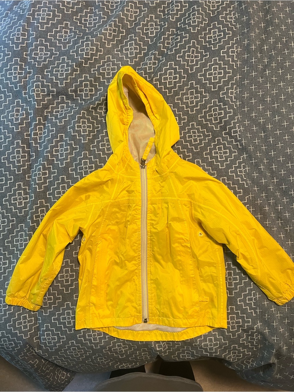 L.L.Bean Yellow Kids Rain Jacket, Size 3T